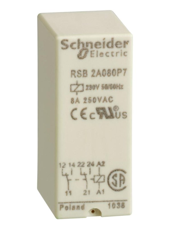 Schneider Electric Relais+stopcontact.2co.230vac