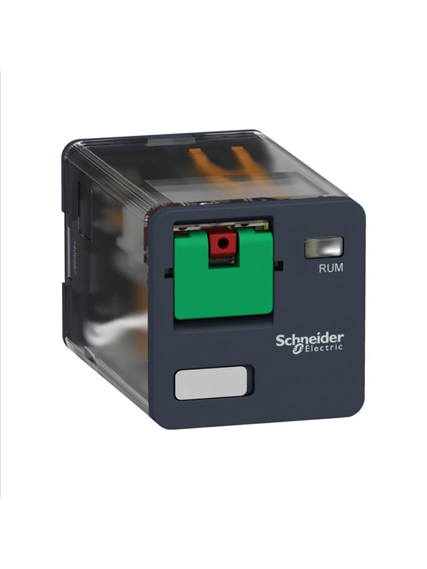 Schneider Electric Plug-in relais 10A 3wisselcontacten/omzetters 230VAC met testknop