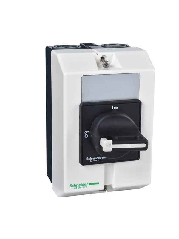 Schneider Electric 20a main switch in enclos