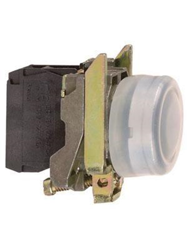 Schneider Electric Harmony push button complete with spring return in Zwart and
