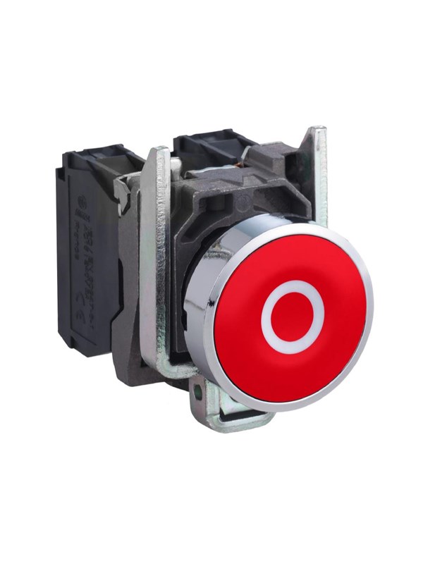 Schneider Electric Harmony drukknop compleet met veerterugkeer en platte druk