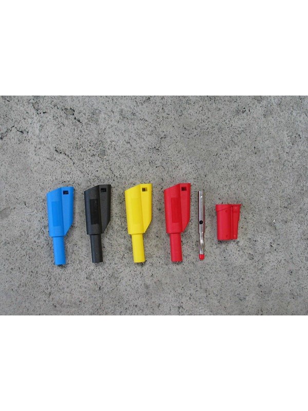 Elma Instruments Safety banana plug - 1076 Blauw