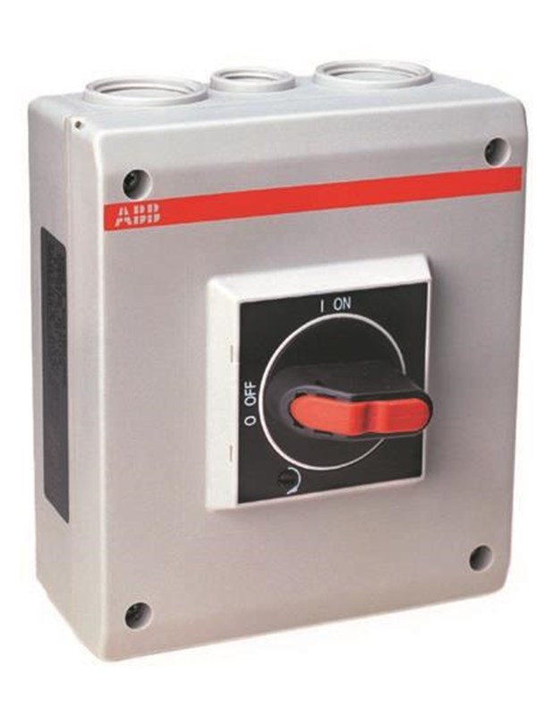 ABB Veiligheidsschakelaar 63a 3-phase + neutral + earth plus extras