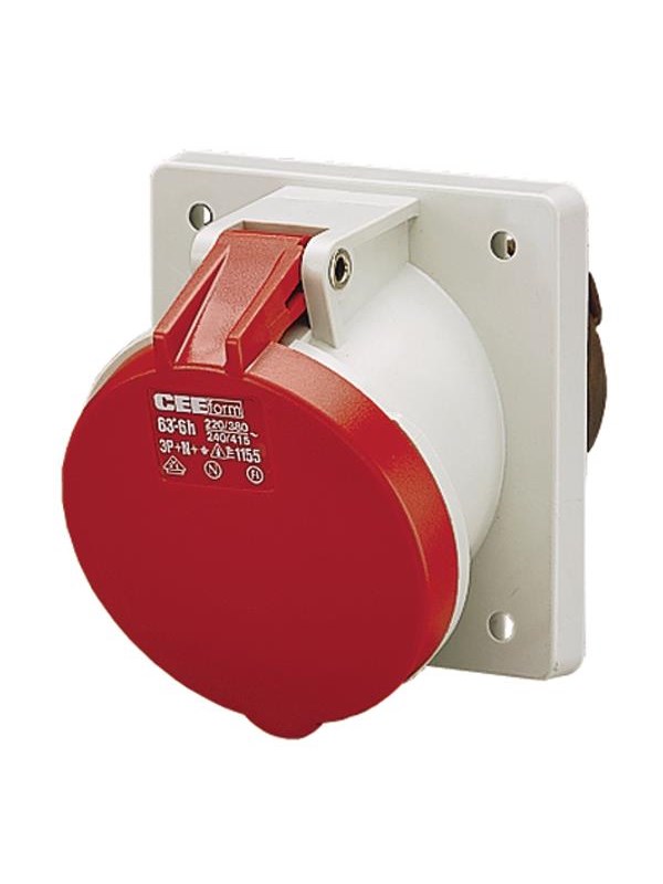 Mennekes Paneel gemonteerde contactdoos. 63a5p6h400v ip44