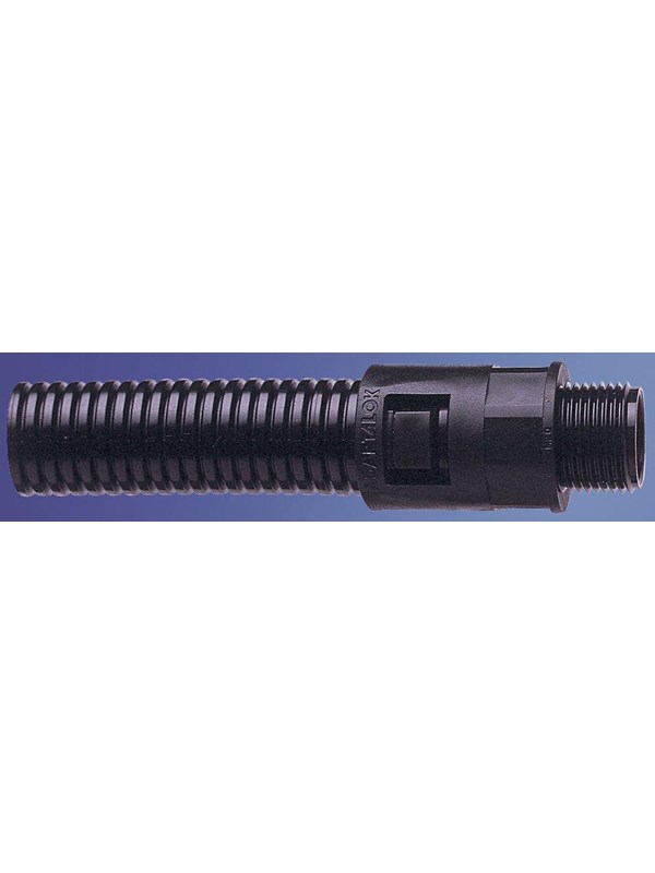 ABB Straight fitting 21 sl m20 black al21/m20/a/bl