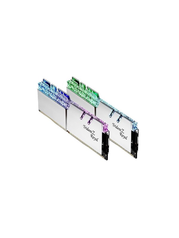 G.Skill Trident Z Royal DDR4-3200 - 32GB - CL16 - Dual Channel (2 pcs) - Intel XMP - Zilver met RGB