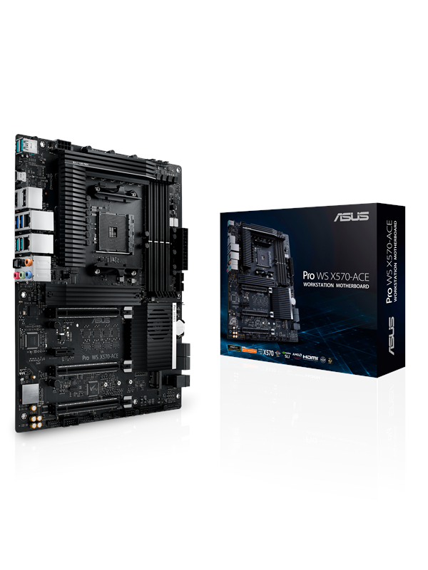 Asus PRO WS X570-ACE Moederbord - AMD X570 - AMD AM4 - DDR4 RAM - ATX