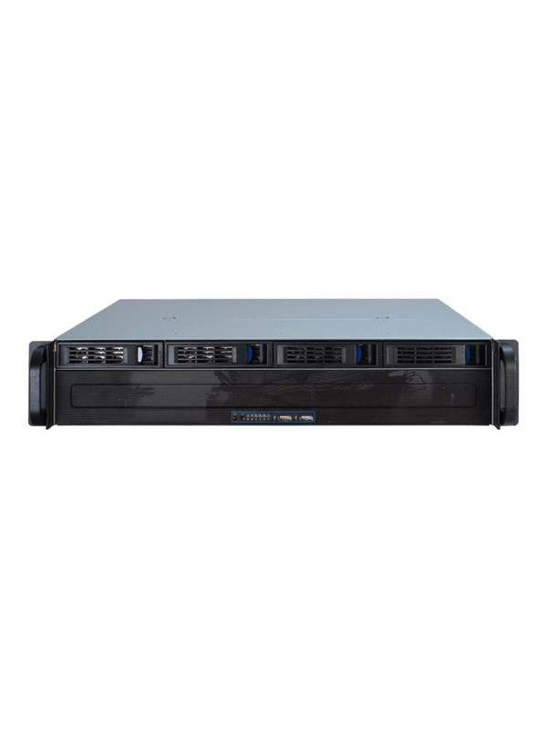 Inter-Tech IPC 2U-2404S - Case - Server (Rack) - Zwart