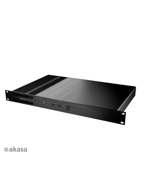 Akasa Galileo TU3 Thin-Mini-ITX 1U GehÃ¤use OEM - Case - Ultra small form factor - Zwart