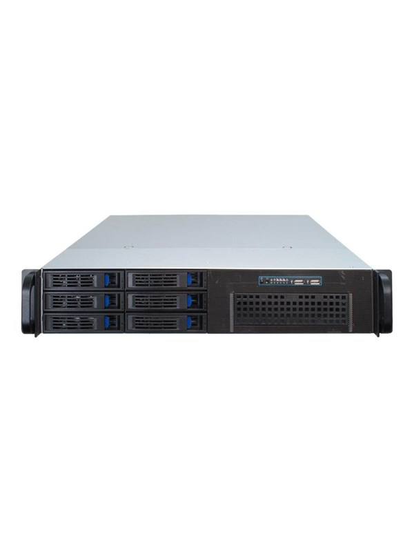 Inter-Tech IPC 2U-2406 - Case - Server (Rack) - Zwart