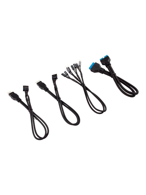 Corsair Premium Sleeved Front Panel Extension Kit 30cm - Zwart
