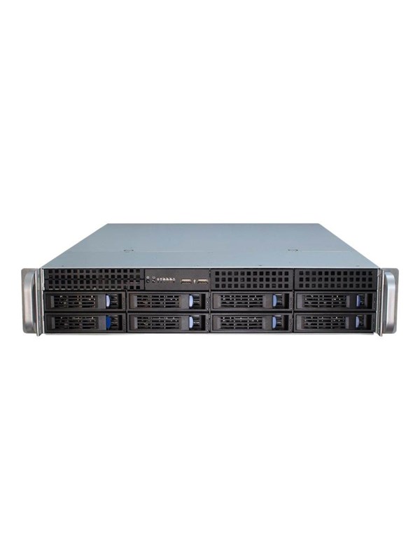 Inter-Tech IPC 2U-2408 - Case - Server (Rack) - Zwart