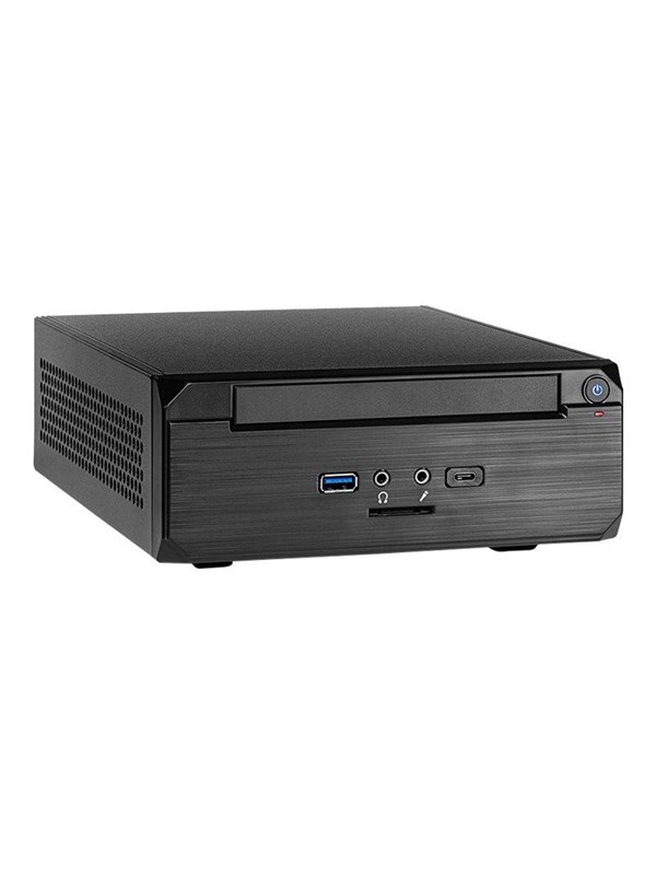 Inter-Tech MW-02 II - Case - Desktop slimline - Zwart