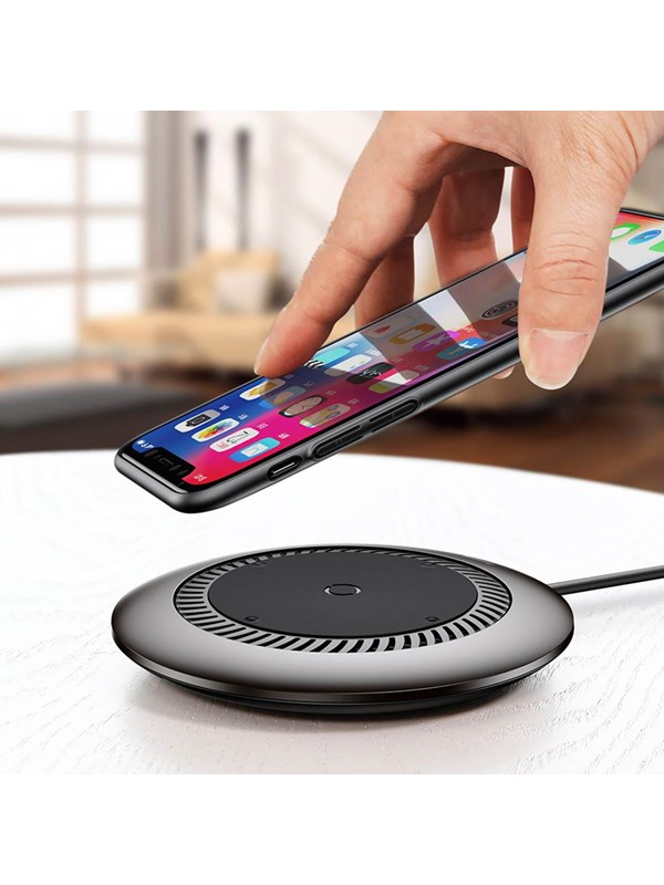 Baseus Whirlwind Wireless Quick Charger for Smartphones with QI - Black