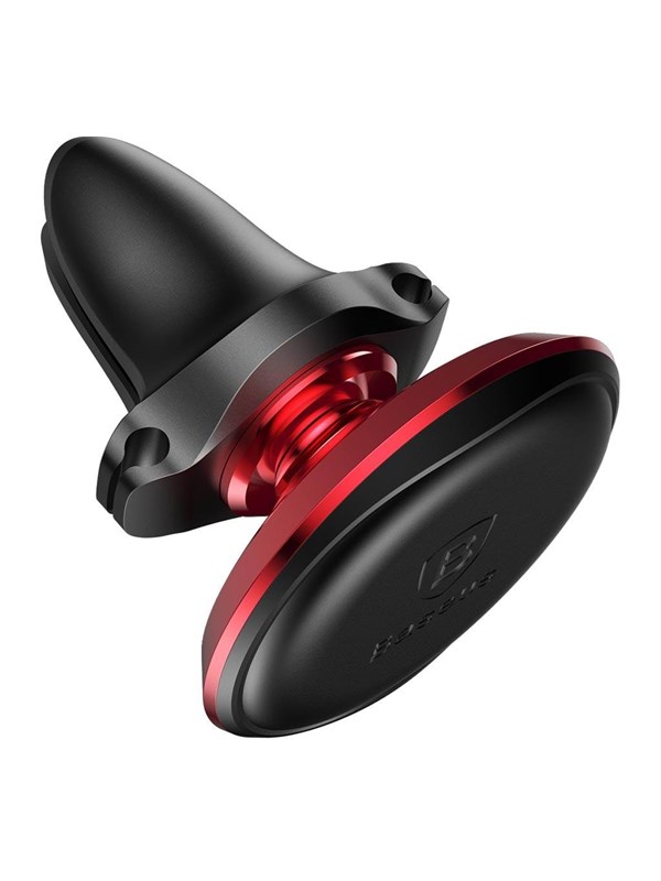 Baseus Universal Magnetic Vent Mount with Kabelclip Houder - Rood