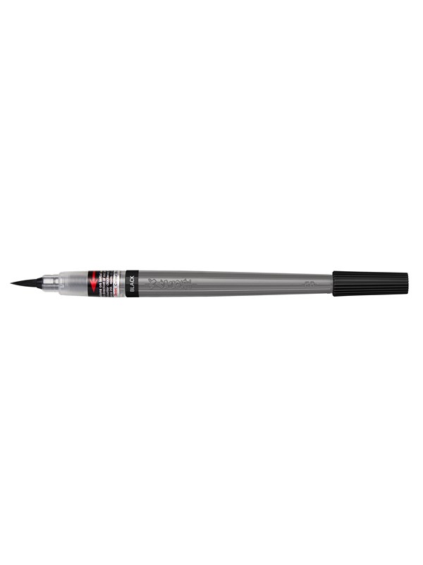 PentelArts Colour Brush Pigment Aquarellpinselstift, schwarz
