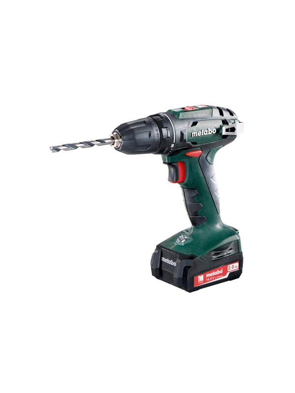 Metabo BS 14,4 - Accuboormachine- 14,4 Volt - incl. 2 li-ion accu-packs (2.0 Ah) en lader in koffer