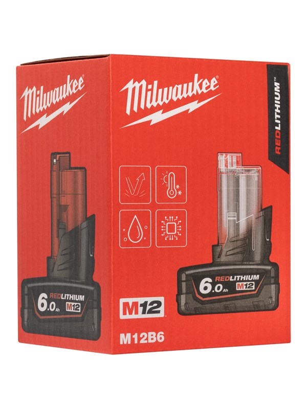 Milwaukee M12 B6 Li-Ion Accu V12 6.0Ah M12™ - 4932451395