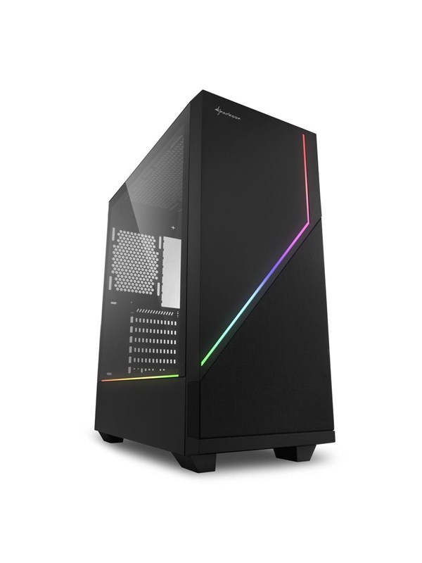 Sharkoon RGB FLOW ATX - Case - Tower - Zwart