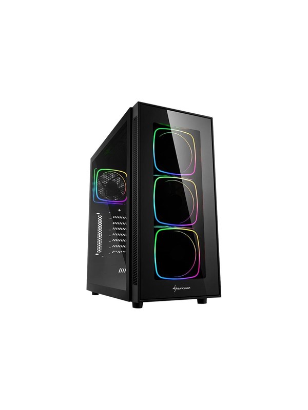 Sharkoon TG6 RGB - middelgrote toren - ATX - Case - Tower - Zwart