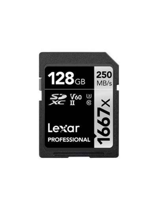 Lexar SDXC 128GB Professional 1667x / 250 Mb/s UHS-II