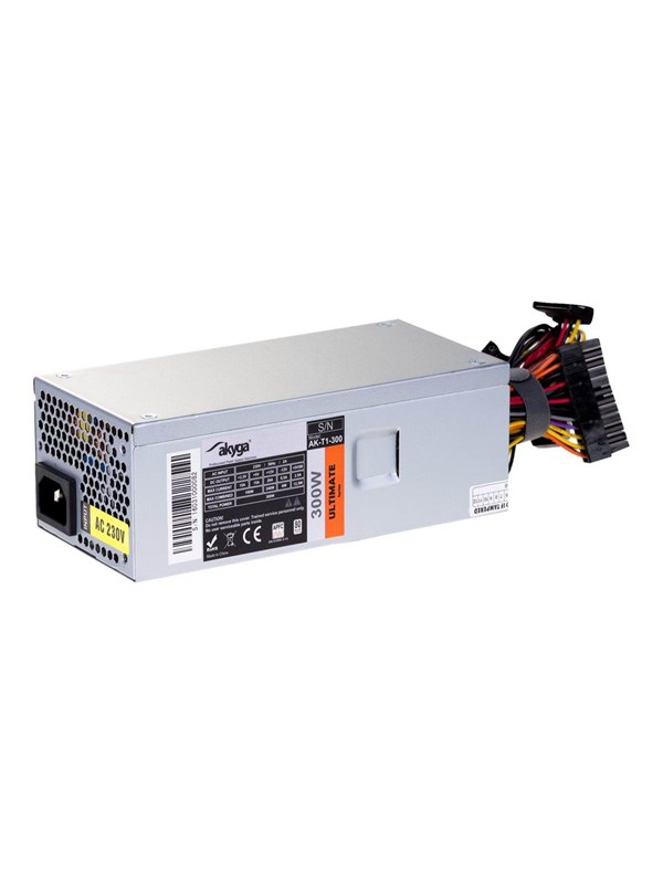 Akyga AK-T1-300 - power supply Voeding - 300 Watt - 80 mm - ATX - 80 Plus 80 PLUS