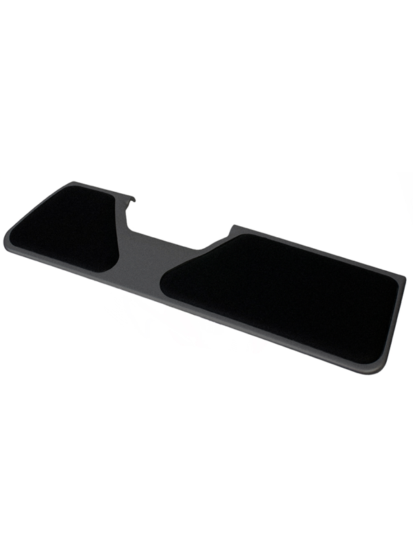 BakkerElkhuizen Ergoslider Plus Gel-polssteun Zwart (b x h x d) 670 x 20 x 260 mm