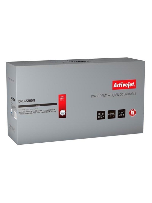 ActiveJet DRB-2200N Drum voor Brother-printer; Brother DR-2200 vervanging; Opperste; 12000 pagina's; zwart.