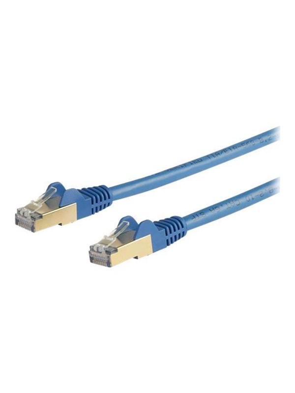StarTech.com 5m CAT6a Ethernet Cable - Blauw RJ45 Shielded Cable Snagless - patch cable - 5 m - Blauw - Blauw - 5m