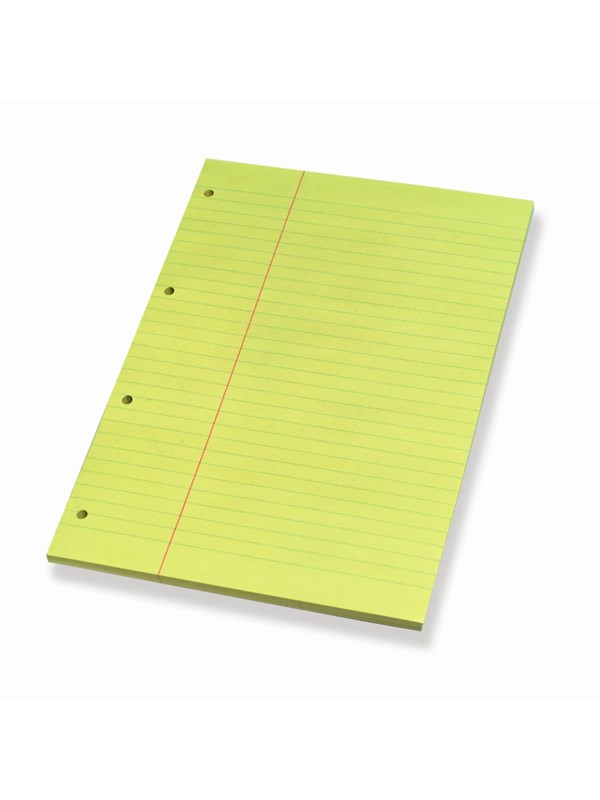 Bantex Legal Pad Yellow A4 W/Margin
