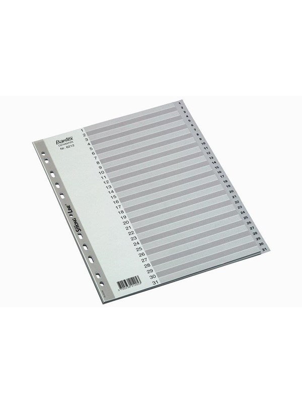 Bantex Strong-Line®Indexes 1-31 Grey