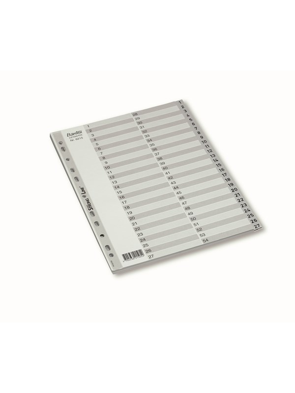 Bantex Strong-Line®Indexes 1-54 Grijs