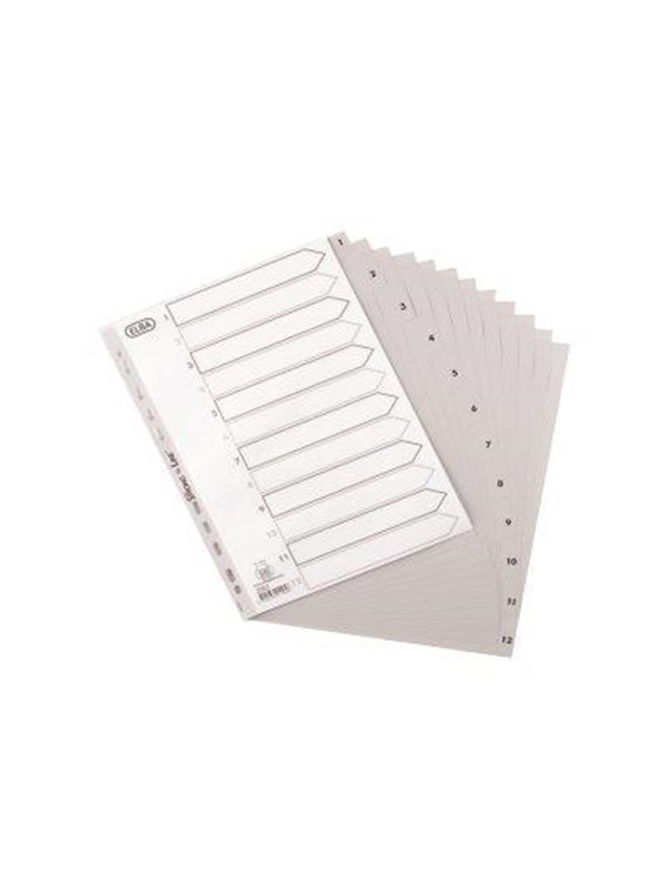 Bantex Strong-Line®Indexes 1-12 Grijs
