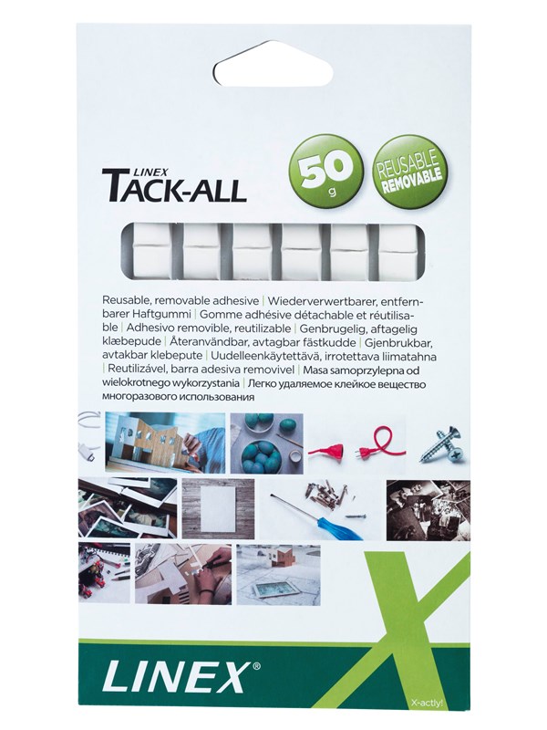 Linex Tack-All adhesive Rubber - in small squares