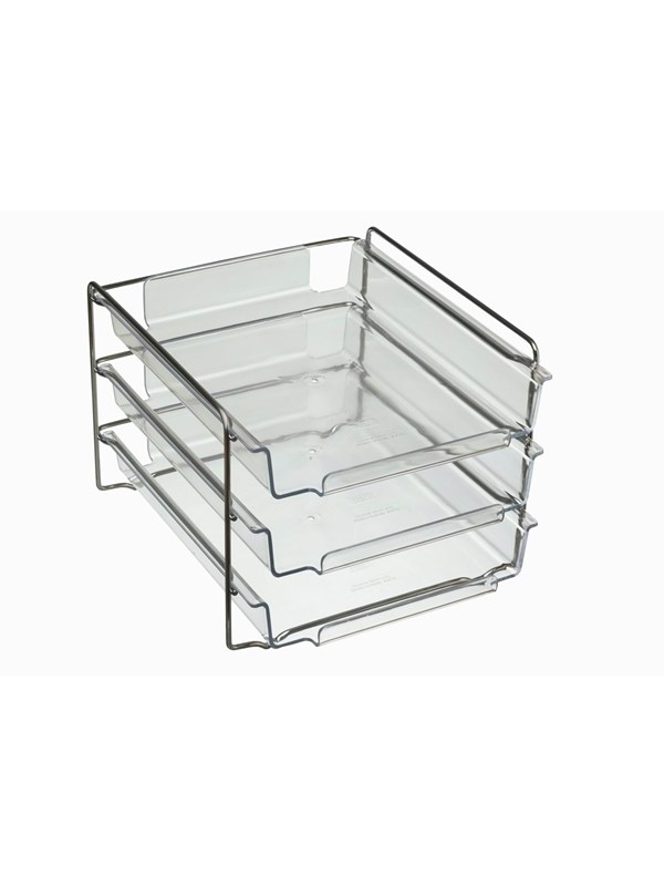 Bantex Vision Letter Trays Cash & Carry 3-Pack Transparant