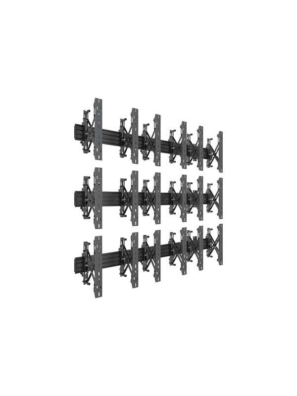 Multibrackets PRO Series M Wallmount Pro MBW3x3U Push In Pop Out - Max 450 kg - recommended for 55"