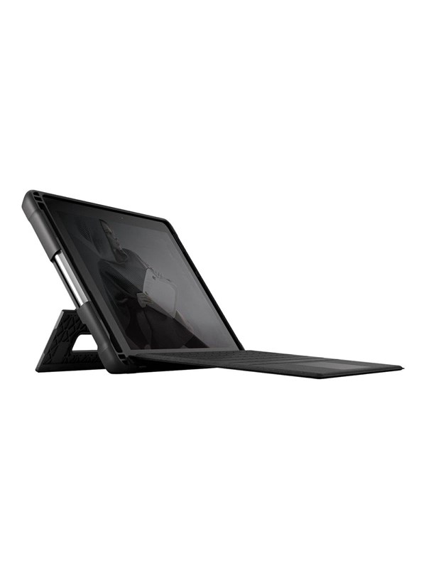 STM Dux shell - geschikt voor de surface go, de surface go 2 en de surface go 3 - extra valbescherming - zwart