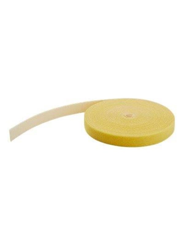 StarTech.com 25ft. Hook and Loop Roll - Geel - Cable Management - hook & loop fastener