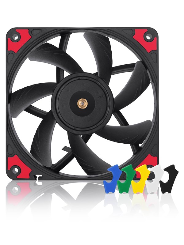Noctua NF-A12x15 PWM Chromax.black.swap - Case ventilator - 120mm - Black - 24 dBA