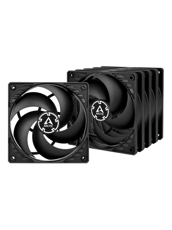 Arctic P12 (5 pcs Value pack) - Case ventilator - 120mm - Black - 23 dBA