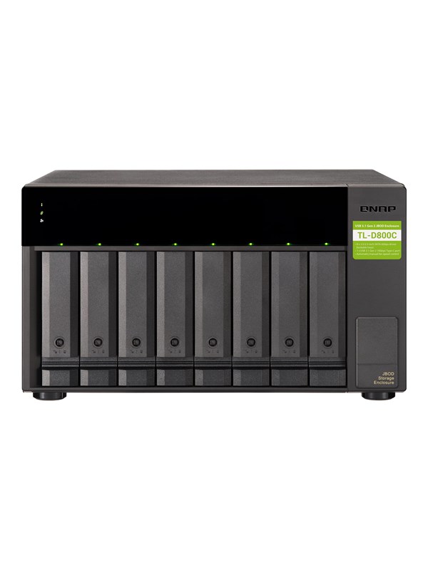 QNAP TL-D800C 8-BAY USB 3.2 Gen2 Type-C JBOD: TL-D800C 8-BAY USB 3.2 Gen2 Type-C JBOD