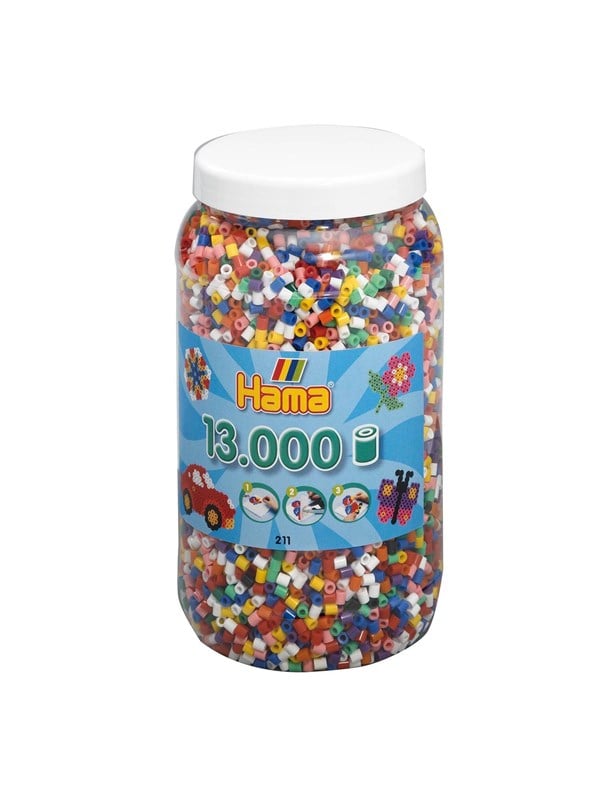 Hama - Strijkkralen in een Ton – 13000 Kralen – Creatief Speelplezier