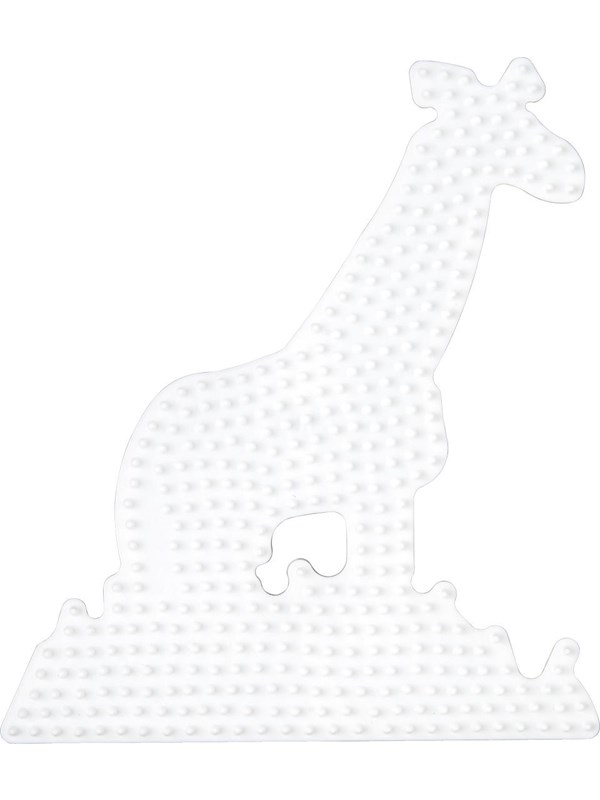 Hama Strijkkralen Grondplaat Giraffe Wit