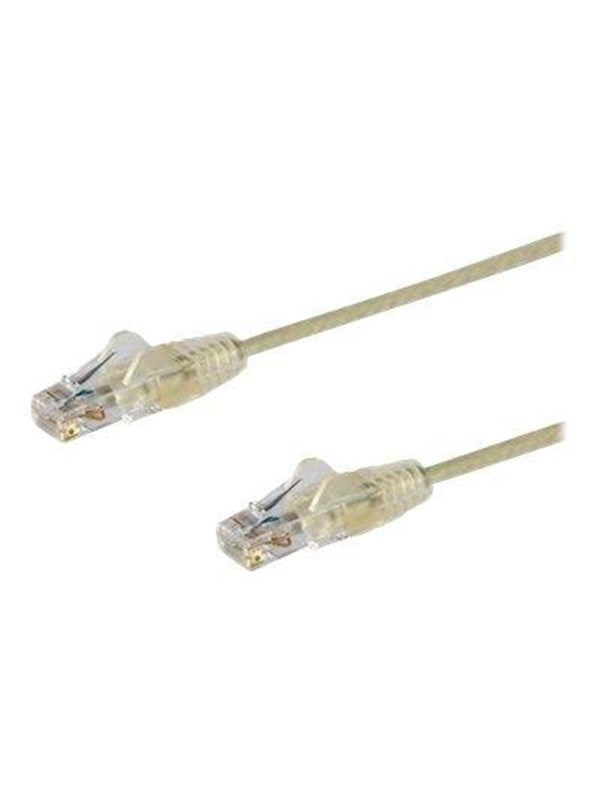 StarTech.com 3m CAT6 Cable - Grey Slim CAT6 Patch Cord - Snagless - LSZH - patch cable - 3 m - grey - Grijs - 3m