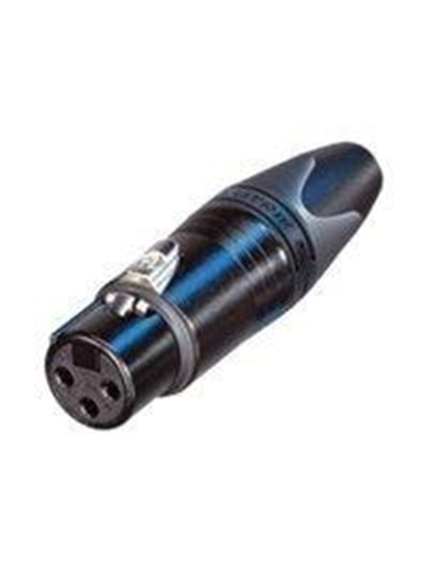 Neutrik NC3FXX-B XLR-connector Bus, recht Aantal polen: 3 Zwart 1 stuk(s)
