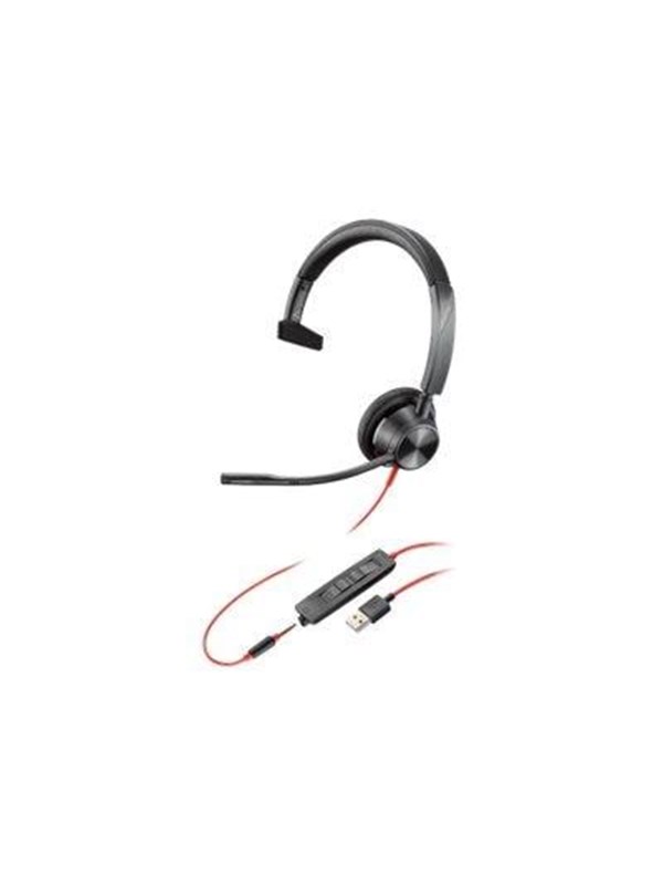 POLY Blackwire 3315 Headset Hoofdband Zwart