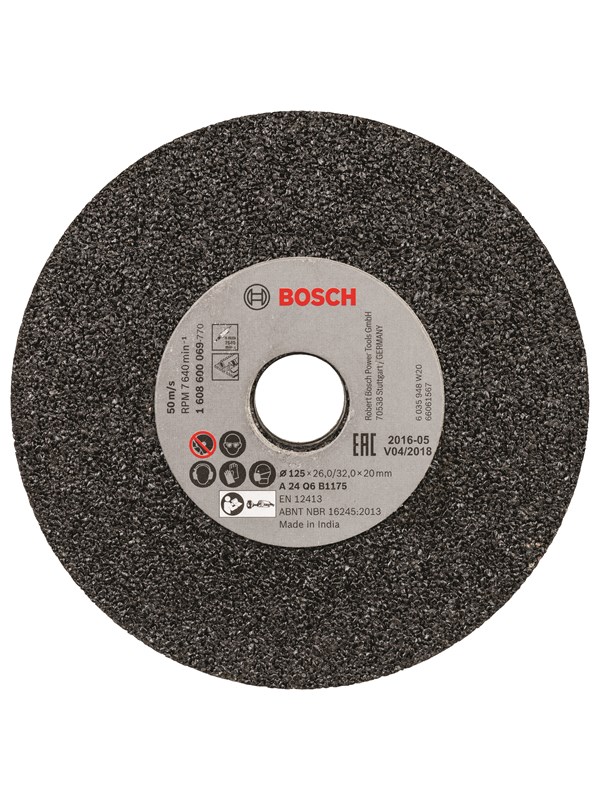 Bosch SLIBESKIVE KORUND 125MM K24 GGS6 T/STÅL