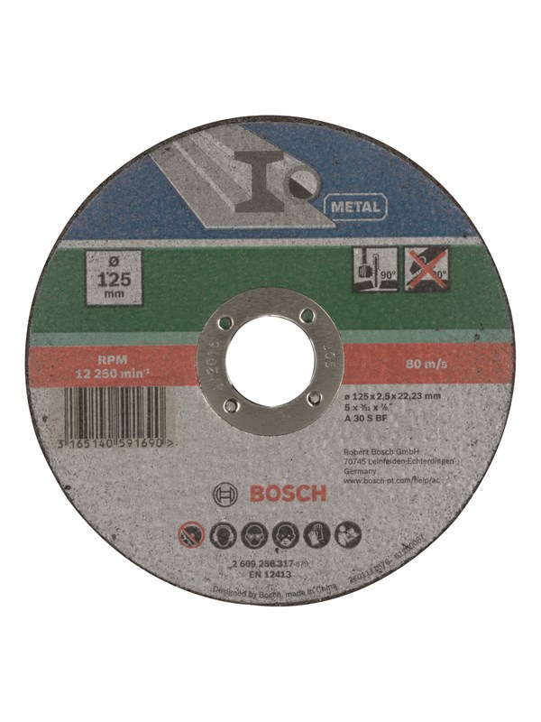 Bosch SKÆRESKIVE Metaal 125X2.5MM LIGE