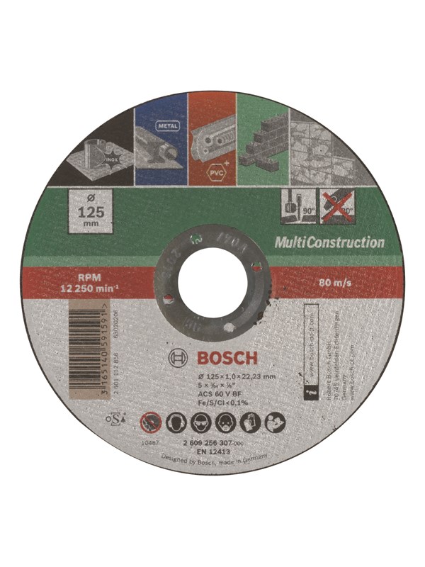 Bosch SKÆRESKIVE 125X1.0X22.23MM MULTICON GL