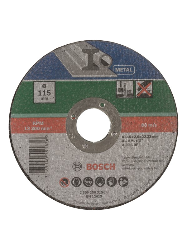 Bosch SKÆRESKIVE METAL 115X2.5MM LIGE